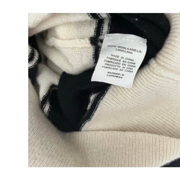 Marc Jacobs Tie-Neck Stripe Wool Sweater - Picture 4 of 5